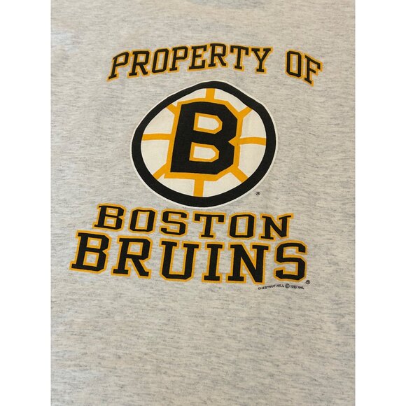 Vintage 1993 Property of Boston Bruins Ray Bourque #77 Single Stitch T-Shirt L - Picture 5 of 8